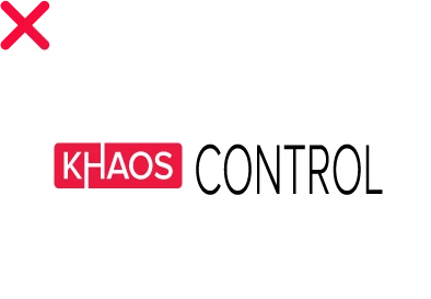 khaos control brand guidelines wrong image