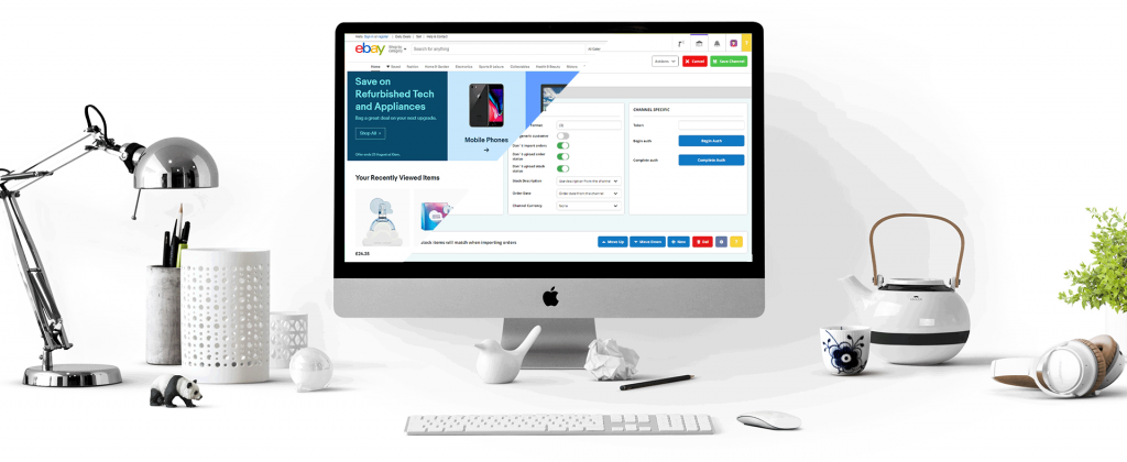 Ebay on a computer