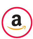 Circular Amazon logo.