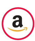 Circular Amazon logo.