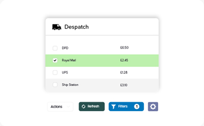 A screenshot of the dispatch section of Khaos Control Cloud