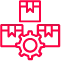 Icon showing a number of storage boxes