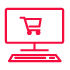 laptop with cart icon