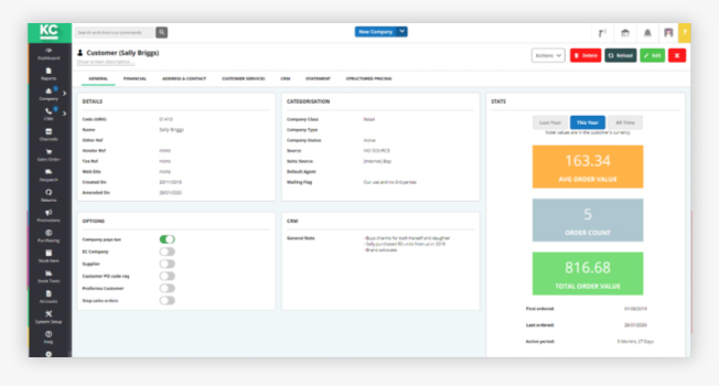 A screenshot of Khaos control Cloud's customer detail user interface