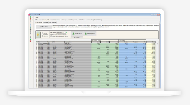 A screenshot of the Tax Register user interface in Khaos Control