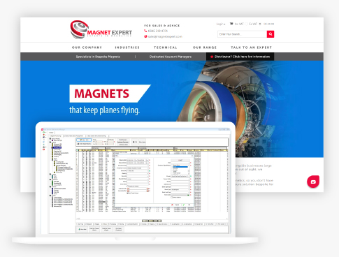 A screenshot of the Magnet Expert and a screenshot of Khaos Control