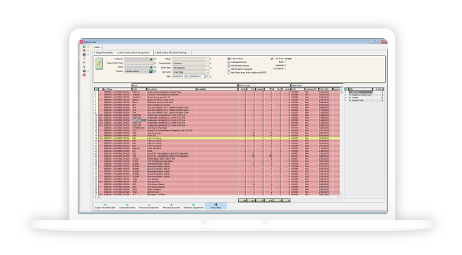 Khaos Control sales order screen.