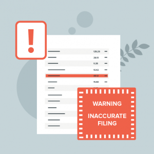 Illustration graphic of penalty for inaccurate accounts 