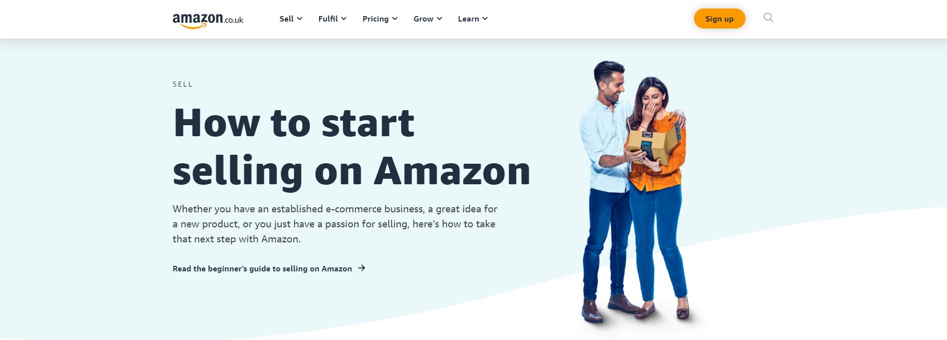 how to start selling on amazon page