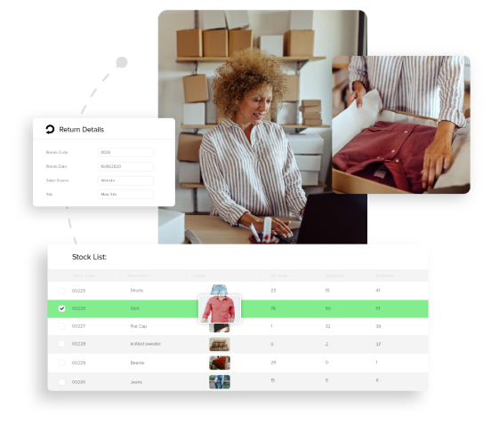 person packing sales order through Khaos Control Cloud system