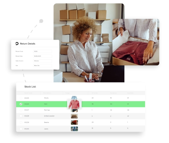 person packing sales order through Khaos Control Cloud system