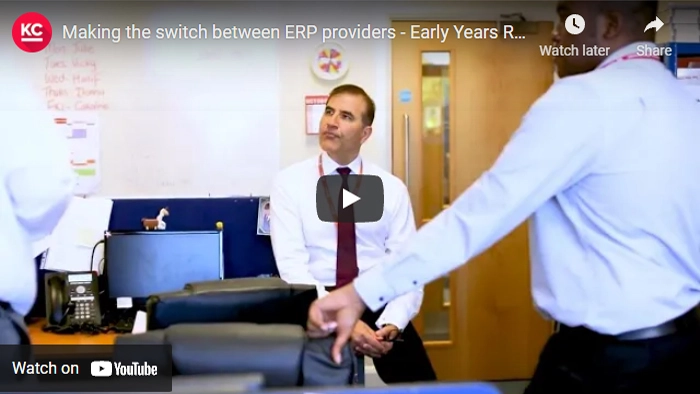 A link to the Making the switch between ERP providers YouTube video