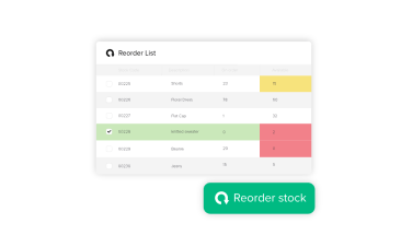 system element showing reordering