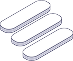 An isometric image of stairs going down from left to right