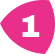 The number one on a pink background