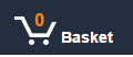 A screenshot showing no items in a basket on an ecommerce website